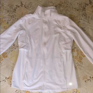 white tight zip up